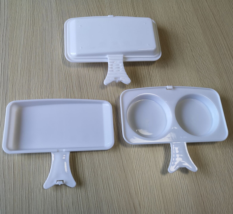Food Safe Material Plastic Microwavable Two Egg Poacher In Kitchen