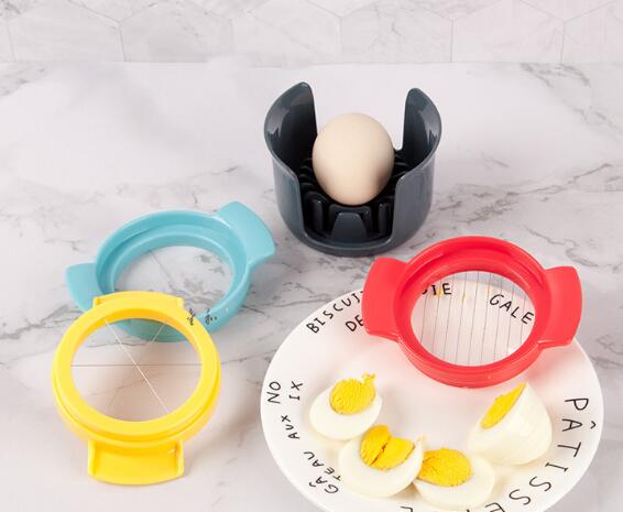 Egg Slicer Set with 3 Cutters Stainless Steel Wires for Cutting Boiled Eggs Fruits Dividers