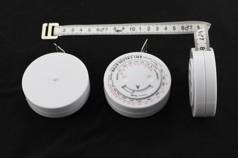 BMI Tape Measure Retractable Fitness Test Calculator for Waist and Hip