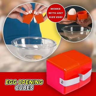Egg Opening Cubes Egg Cracker Portable Efficient Opening Tool Handheld Egg Yolk Separator