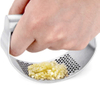Stainless Steel Garlic Press Rocker Fruit Crusher with Comfortable Handle