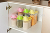Plastic dry foods storage box with measuring cup plastic food box food storage box