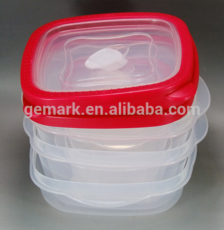 SET OF 6 Square shape Airtight Food Container