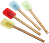 Cake Decorating tool Silicone Spatula with wood handles Silicone Spatulas with Bamboo Handles