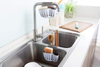 Double-side Sink Sider Sponge Holder Soap Holder Kitchen Hanging Holder