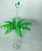 Coconut tree straw cup water bottle for audit