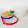 Airtight food container set of 5 with colorful lid