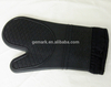 HEAT RESISTANT MICROWAVE OVEN MITT COTTON GLOVES WITH SILICONE HOT POT HOLDER