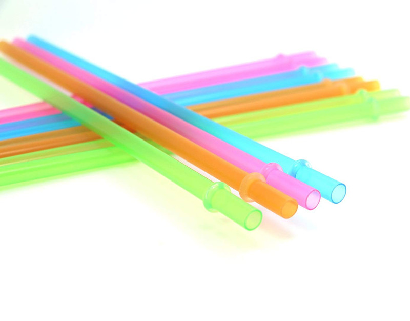 Plastic straws colored eco kids long straws for soda juice coffee hot drinks