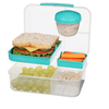 Multi Compartment Bento Box Plastic Lunch Box and Food Storage Container