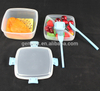 Keep fresh lunch box chip & dip bowl sauce container with knife and fork