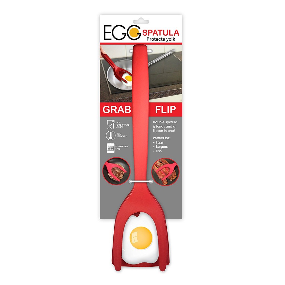Egg Spatula Flip Turn & Grab What You're Cooking with Ease 2 in 1 Grip and Flip Spatula