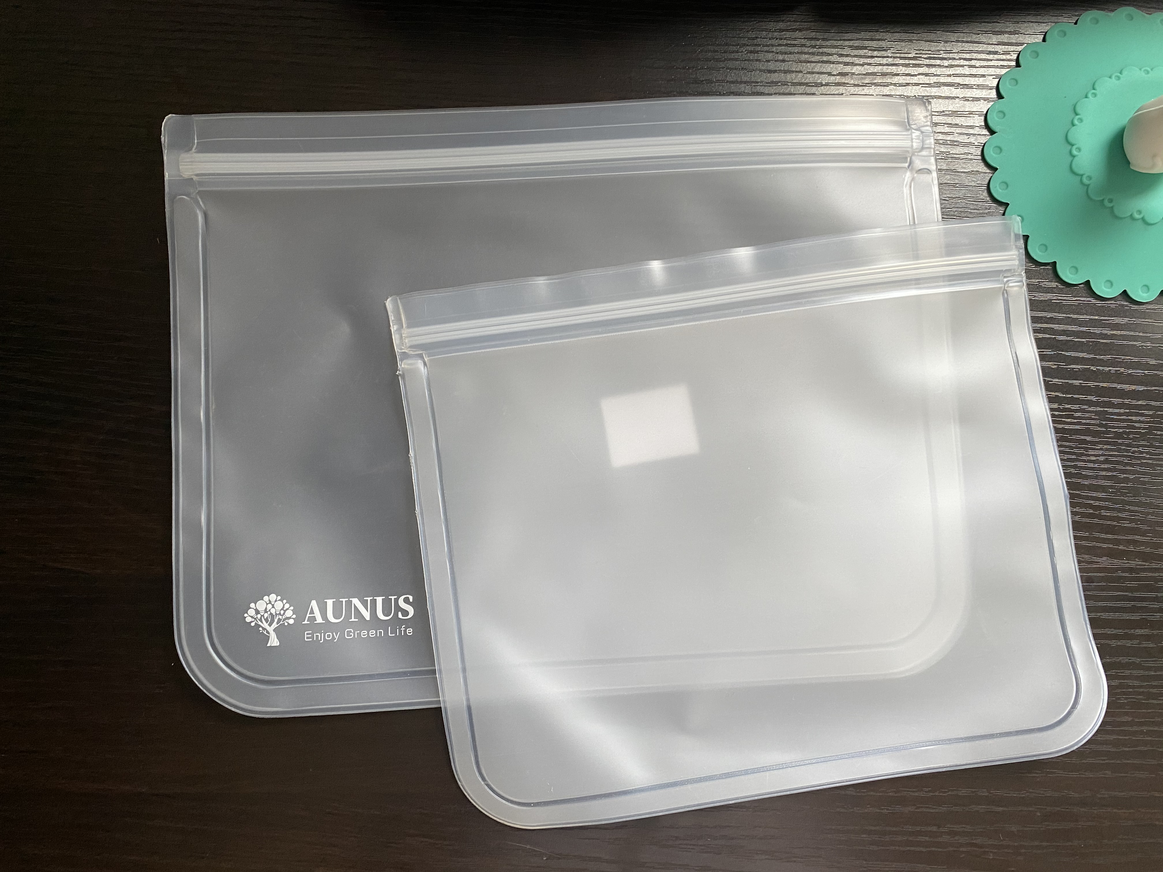 Reusable PEVA Food Storage Bag Airtight Seal Reusable Freezer Bags Dishwasher Safe Leakproof