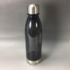 Clear Water Bottle Stainless Steel Top and Base Cola Cold Beverage Sport Water Bottle