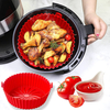 Air Fryer Silicone Liners Round Non-stick Reusable Air Fryer Silicone Pot Heat Resistant